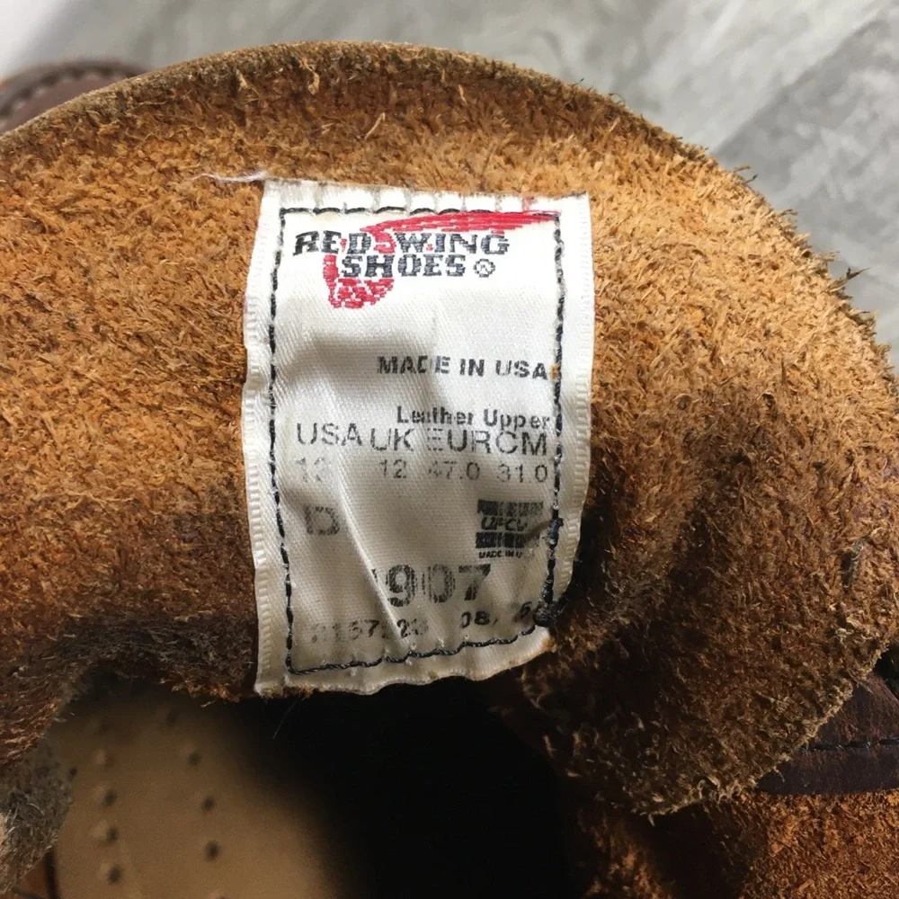 Red Wing Heritage 1907 Classic Moc Toe Leather Work Traction Tred Mens Boots 13
